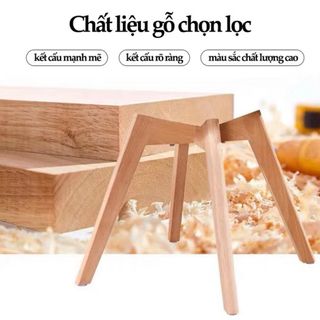 GHẾ NHỰA CHÂN GỖ CAO CẤP