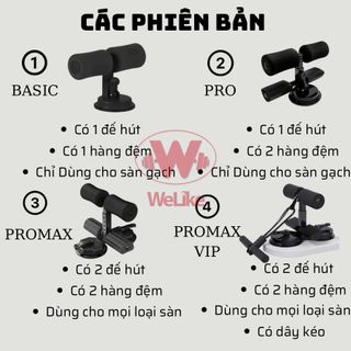 SP155 - DỤNG CỤ TẬP BỤNG 2 ĐẾ HÚT CÓ ĐỆM KÈM DÂY KÉO