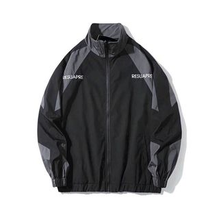 Áo khoác nam unisex cổ đứng vải dù 2 lớp phối màu độc lạ họa tiết chữ RESUAPRE đi mưa,cản gió,chống nắng