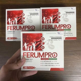 Siro Bổ sung sắt [Ferum Pro] -H/20 ống ferumpro