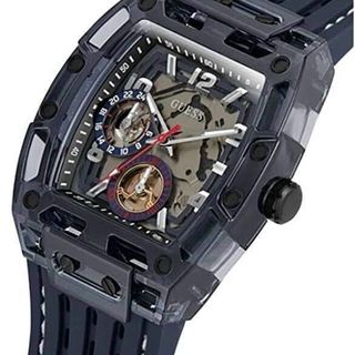 ĐỒNG HỒ NAM CAO CẤP GUEZ CHỮ NHẬT NIỀNG TRONG SUỐT