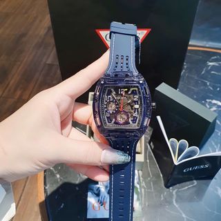 ĐỒNG HỒ NAM CAO CẤP GUEZ CHỮ NHẬT NIỀNG TRONG SUỐT