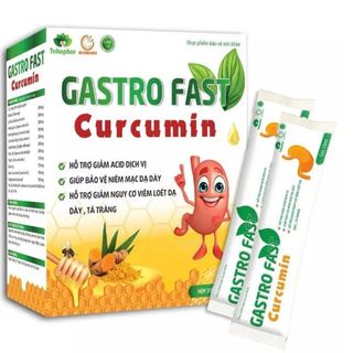 Viên hỗ trợ giảm đau, viêm loét dạ dày [Trihaphar Gastro Fast Curcumin] - H/20 gói