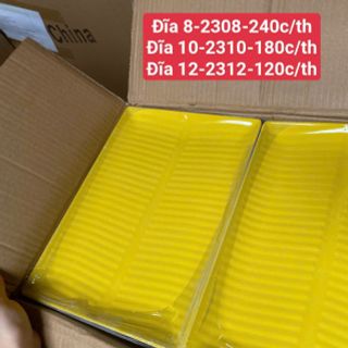 Đĩa mica số 12 hình lá chuối thùng 120c