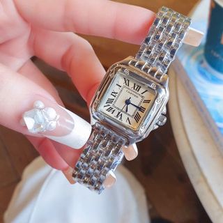 SALE BỎ MẪU ĐỒNG HỒ NỮ TRUNG CẤP CATIƠ MẶT VUÔNG KHOÁ BƯỚM