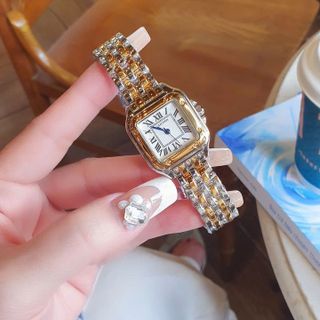 SALE BỎ MẪU ĐỒNG HỒ NỮ TRUNG CẤP CATIƠ MẶT VUÔNG KHOÁ BƯỚM