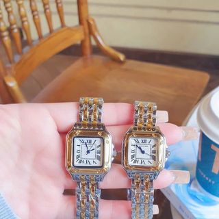 SALE BỎ MẪU ĐỒNG HỒ NỮ TRUNG CẤP CATIƠ MẶT VUÔNG KHOÁ BƯỚM