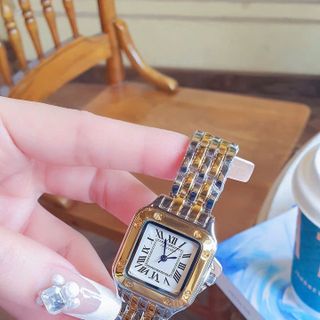 SALE BỎ MẪU ĐỒNG HỒ NỮ TRUNG CẤP CATIƠ MẶT VUÔNG KHOÁ BƯỚM