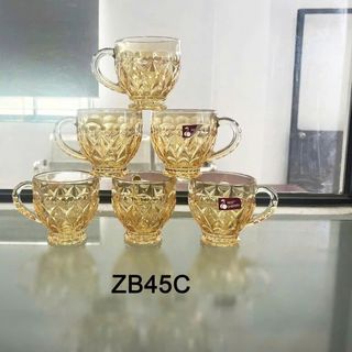 BỘ 6 LY THỦY TINH VÀNG CAO CẤP ZB45C