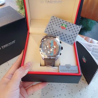 SALE BỎ MẪU ĐỒNG HỒ NAM TRUNG CẤP TAD HEUER DA LỘN MẶT CHONOGRAP