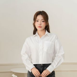 Áo sơ mi crop-top
