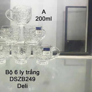 BỘ 6 LY THỦY TINH CAO CẤP DSZB249 MÃ A