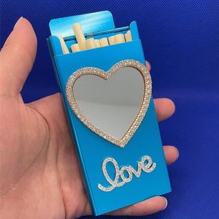 Hộp đựng thuốc lá nắp trượt giương đính đá ,  hộp mỏng ( HÀNG GIÁ TẬN XƯỞNG )