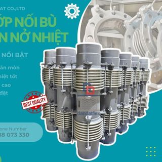 Khớp nối giãn nở, khớp giãn nở inox nối bích, khớp nối chống rung ống gió, ống bù trữ giãn nở nhiệt inox