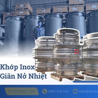 Khớp nối giãn nở, khớp giãn nở inox nối bích, khớp nối chống rung ống gió, ống bù trữ giãn nở nhiệt inox