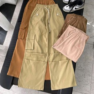 Quần kaki nữ túi hộp, phối lưng thun,có dây cột,ống rộng, hack dáng,tôn da,trẻ trung,năng động,mang đậm chất riêng (mã :HTB105)