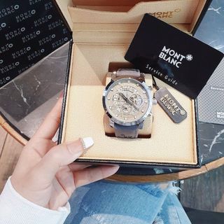 SALE BỎ MẪU ĐỒNG HỒ NAM TRUNG CẤP MONTB DÂY DA LỘN MẶT HOA