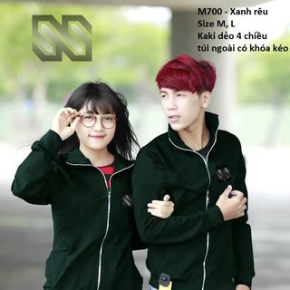 M700 - ÁO KHOÁC KAKI CẶP CỔ ĐỨNG LOGO SS