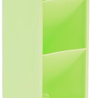 Hộp đựng viết, mỹ phẩm, cọ trang điểm 4 ngăn gọn gàng - Green