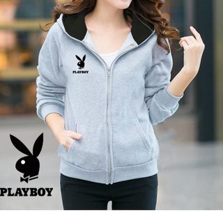 M721 - ÁO KHOÁC NỮ NỈ CÓ NÓN PLAYBOY ( 35 - NGỰC PHẢI)