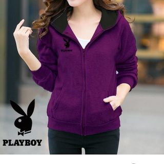 M721 - ÁO KHOÁC NỮ NỈ CÓ NÓN PLAYBOY ( 35 - NGỰC PHẢI)