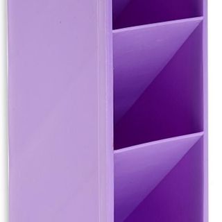 Hộp đựng viết, mỹ phẩm, cọ trang điểm 4 ngăn gọn gàng Violet