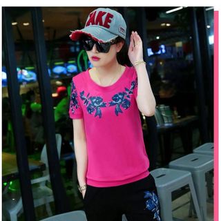Sét Bộ In Hoa Hồng Phối Áo Màu TP964 - Sale 80.000đ