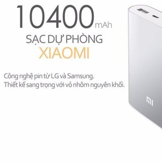sạc dự phòng  xiaomi 10400 mah cao cấp sac 4 lan iphone