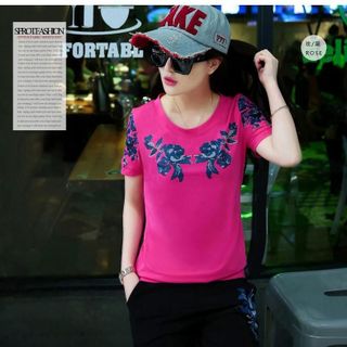 Sét Bộ In Hoa Hồng Phối Áo Màu TP964 - Sale 80.000đ