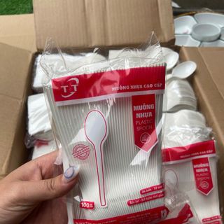 Thùng Thìa trắng sứ Thìa Thuận Thành - T 4000/50gói ( Tiêu chuẩn )