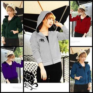 M813 - ÁO KHOÁC NỮ NỈ CÓ NÓN HOA HỒNG ĐEN ( 66 - NGỰC PHẢI)