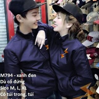 M794 - ÁO KHOÁC CẶP DÙ CỔ ĐỨNG TIA SÉT