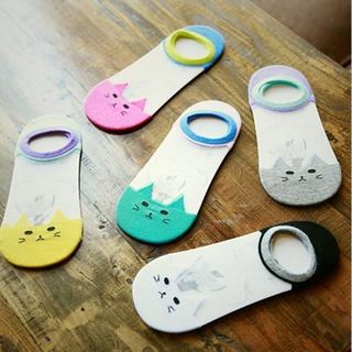 Combo 5 đôi vớ lười hình mèo xinh xắn