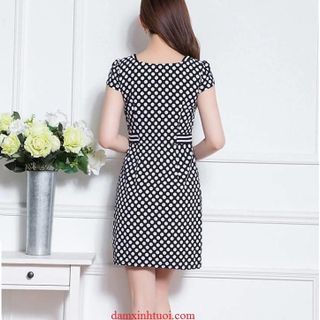 Đầm công sở chấm bi TT351