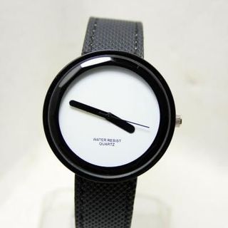 Đồng hồ da mặt trắng kim đen - MY1106