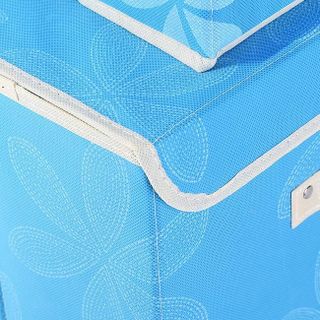 Combo 2 tủ vải khung cứng có nắp xinh xắn - xanh biển
