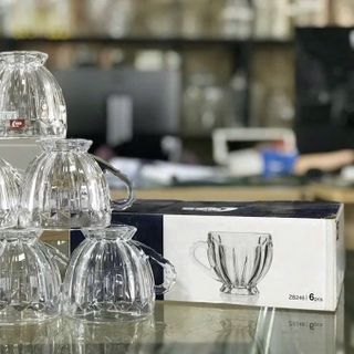 BỘ 6 LY THỦY TINH SỌC KHÍA DELI ZB246