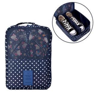 Túi đựng giày và đồ dùng cá nhân tiện ích TRAVEL bi xanh đen