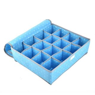 Hộp đựng đồ lót 16 ngăn 2 lớp khung cứng có nắp