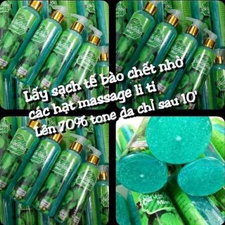 Sữa tắm hạt, hương bạc hà
