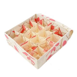 hộp đựng đồ lót 32 ngăn 2 lớp khung cứng có nắp