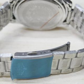 Đồng hồ dây inox lịch Longiness trắng xanh - MY1096