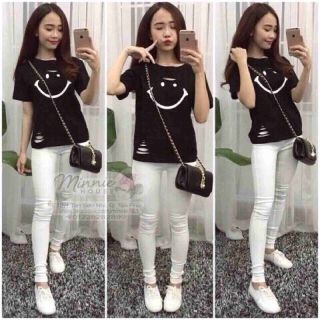 Áo thun mặt cười