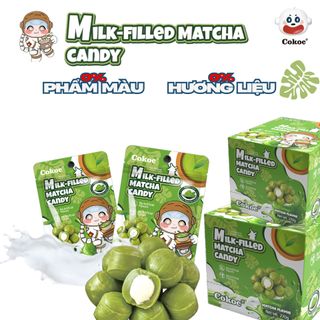 Cokoc Kẹo Dừa Nhân Sữa Tan Chảy – 72% Nước Cốt Dừa | Không Hương Liệu, Không Phẩm Màu