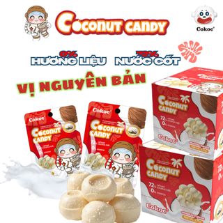 Cokoc Kẹo Dừa Nhân Sữa Tan Chảy – 72% Nước Cốt Dừa | Không Hương Liệu, Không Phẩm Màu