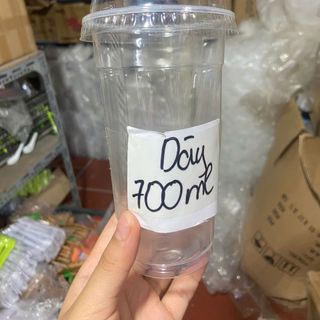 1 Thùng 1000pcs Cốc PP500 HT dày  dùng 1 lần trong suốt chịu nhiệt nóng lạnh đựng trà sữa,...