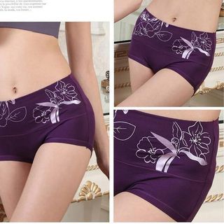 Quần gen nịt bụng cao cấp hoa văn