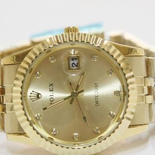 Đồng hồ nam vàng viền răng cưa MY040