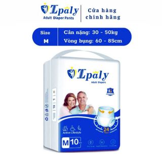 Bỉm quần người già Ipaly đủ size M10-L10-XL10 thấm hút tốt, thun co mềm mại giá tốt miễn ship
