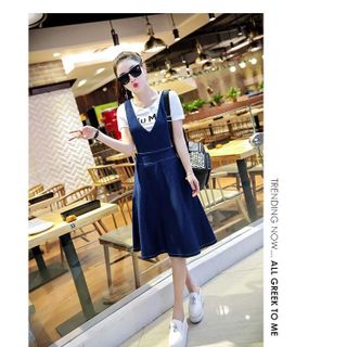 Đầm Yếm Jean Thời Trang